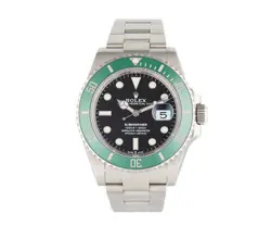 2022 ROLEX SUBMARINER STARBUCKS 126610LV, 41MM, GREEN BEZEL, W/BOX & PAPERS