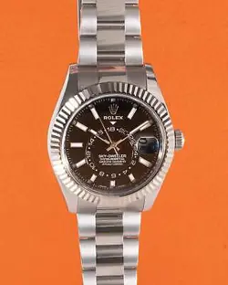 ROLEX SKY-DWELLER 42MM 326934 BLACK DIAL WHITE GOLD FLUTED BEZEL 2018