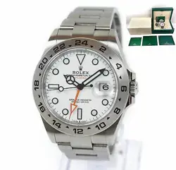 2022 ROLEX EXPLORER II 226570 42MM POLAR WHITE DIAL STEEL BOX PAPERS