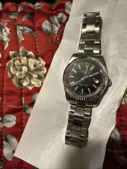 ROLEX DATEJUST 116334 SILVER OYSTER BRACELET WITH SILVER BEZEL