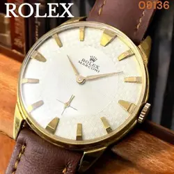 Rolex Marconi Dial index gold small second Manual winding men's watch Working