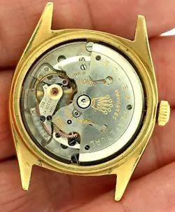 1959 Vintage Rolex Day-Date 6611B President 18k Yellow Gold Bracelet Big Logo!