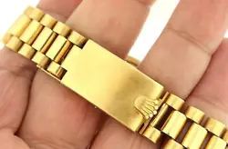 1959 Vintage Rolex Day-Date 6611B President 18k Yellow Gold Bracelet Big Logo!