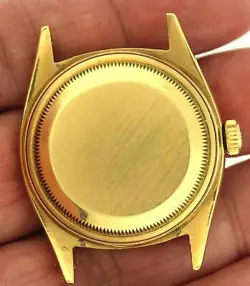 1959 Vintage Rolex Day-Date 6611B President 18k Yellow Gold Bracelet Big Logo!