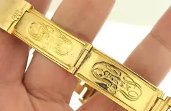 1959 Vintage Rolex Day-Date 6611B President 18k Yellow Gold Bracelet Big Logo!