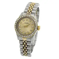 Ladies Rolex Oyster Perpetual Ref. 6718 Diamond Dial/ Bezel w/ Box #W105749-1