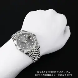 ROLEX Datejust 41 10P diamond 126334G Slate (Grey) 5-row Jubilee Bracelet Ra...