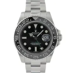 USED ROLEX GMT MASTER 2 116710LN BLACK CASE: 40.0MM MEN'S WATCH #1012018