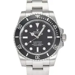 USED ROLEX SUBMARINER 114060 BLACK CASE: 40.0×40.0MM MEN'S WATCH #1011118