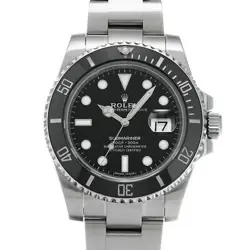 USED ROLEX SUBMARINER DATE 116610LN BLACK CASE: 40×40MM MEN'S WATCH #1022718