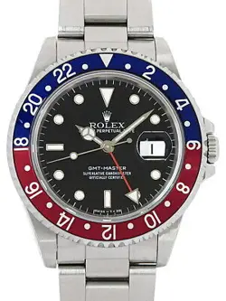 ROLEX GMT MASTER RED AND BLUE BEZEL 16700 E MEN'S AUTOMATIC #T040