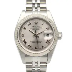ROLEX DATEJUST F WRIST WATCH 79174 AUTOMATIC 18KWG STAINLESS STEEL USED WOMEN