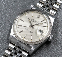 Rolex Datejust Ref.16014 Tapestry Dial 36mm SS WG Automatic Date 1984s Men's wat