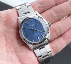 Rolex Oyster Ref.6426 1972s 35mm Cal.1225 Manual Winding Blue Dial Men's watch