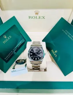 ROLEX OYSTER PERPETUAL 41MM BLACK DIAL 124300