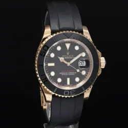 2016 MINT ROLEX YACHT-MASTER 116655 ROSE GOLD 40MM BLACK OYSTERFLEX WATCH BOX