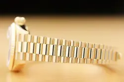 ROLEX LADIES PRESIDENT 69178 FACTORY RUBY STRING DIAMOND 18K YELLOW GOLD WATCH