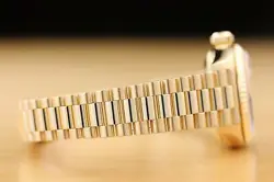ROLEX LADIES PRESIDENT 69178 FACTORY RUBY STRING DIAMOND 18K YELLOW GOLD WATCH