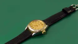 LADIES TUDOR ROLEX PRINCESS OYSTERDATE STAINLESS & GOLD BEZEL AUTOMATIC WATCH