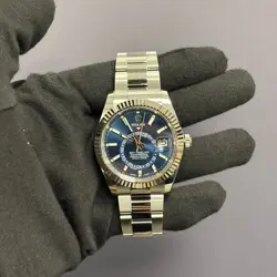 ROLEX SKY-DWELLER 42MM BLUE DIAL WATCH 326934