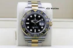 ROLEX GMT MASTER II 18K/SS 116713LN 40MM BLACK DIAL 2016 BOX & PAPER