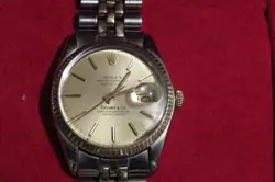 Tiffany mens just date rolex watch 36mm two tone