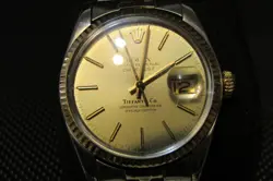 Tiffany mens just date rolex watch 36mm two tone