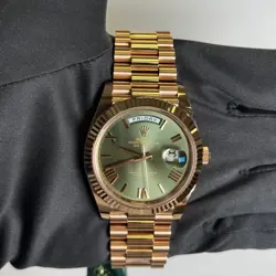 OLIVE DIAL WATCH