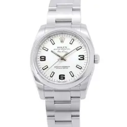 ROLEX OYSTER PERPETUAL 34MM STAINLESS STEEL WHITE DIAL 114200