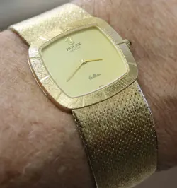1973 Vintage Rolex Geneve Cellini 18K Gold Watch ~ 81.5 Gr of 18K Gold Serviced