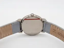 $24500 Rolex Cellini 6673/9 WHITE DIAL GOLD DIAMOND Leather Ladies Watch #1924-5