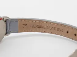 $24500 Rolex Cellini 6673/9 WHITE DIAL GOLD DIAMOND Leather Ladies Watch #1924-5