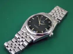 Vintage 1966 Tudor Oyster Prince Rolex Band Original Black Rose Dial  Men Watch