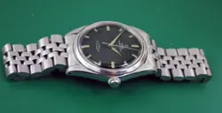 Vintage 1966 Tudor Oyster Prince Rolex Band Original Black Rose Dial  Men Watch