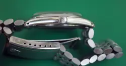 Vintage 1966 Tudor Oyster Prince Rolex Band Original Black Rose Dial  Men Watch