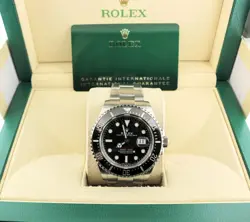 2023 ROLEX SEA-DWELLER 126600 BLACK RED DIAL SS OYSTER WITH PAPERS 43MM