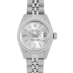 ROLEX DATEJUST 79174 SILVER BAR F NUMBER SECOND HAND WOMEN