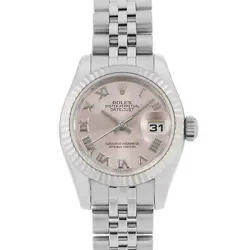 ROLEX DATEJUST 179174 PINK ROMAN 5 ROW JUBILEE BRACELET RANDOM NUMBER SECOND...