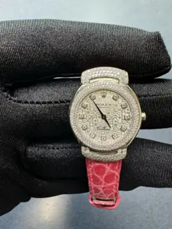 LADIES ROLEX CELLINI REF. 6673 DIAMOND JUBILEE DIAL/ BEZEL 26MM 18K WHITE GOLD