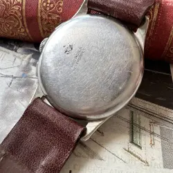 Rolex Chronograph Men's Wristwatch 1950 Manual Winding Blue Analog 34mm Working