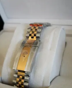 *NEW* Rolex DateJust 36 Silver Palm Motif 18K Rose Oyster 126201 Watch