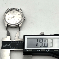 Mens Rolex OP Air-King 14010 34mm Engine Turned Bezel Wrist Watch Lot.301