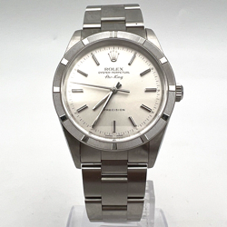 Mens Rolex OP Air-King 14010 34mm Engine Turned Bezel Wrist Watch Lot.301