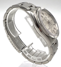 Mens Rolex OP Air-King 14010 34mm Engine Turned Bezel Wrist Watch Lot.301