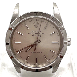 Mens Rolex OP Air-King 14010 34mm Engine Turned Bezel Wrist Watch Lot.301