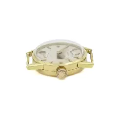 Vintage Rolex Precision Ladies 18k Watch Ref 4779 Silver Dial 20mm #W117876-1
