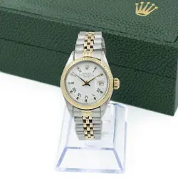 Ladies Rolex OP Date Ref. 6917 White Roman Door Stop Dial 26mm #W124617-1