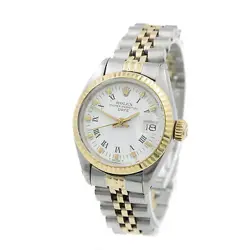 Ladies Rolex OP Date Ref. 6917 White Roman Door Stop Dial 26mm #W124617-1