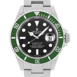 ROLEX SUBMARINER DATE 16610LV BLACK V NUMBER SECOND HAND MENS