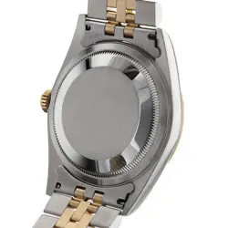 ROLEX DATEJUST 10P DIAMOND 16233G CHAMPAGNE GOLD CARVING COMPUTER K NUMBER S...